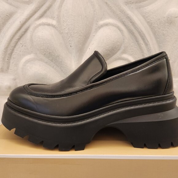 Michael Kors Black Leather "Shiloh" Loafers. NIB. Size Various - Picture 7 of 15